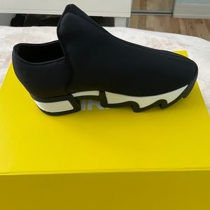 iRi black neoprene sneakers